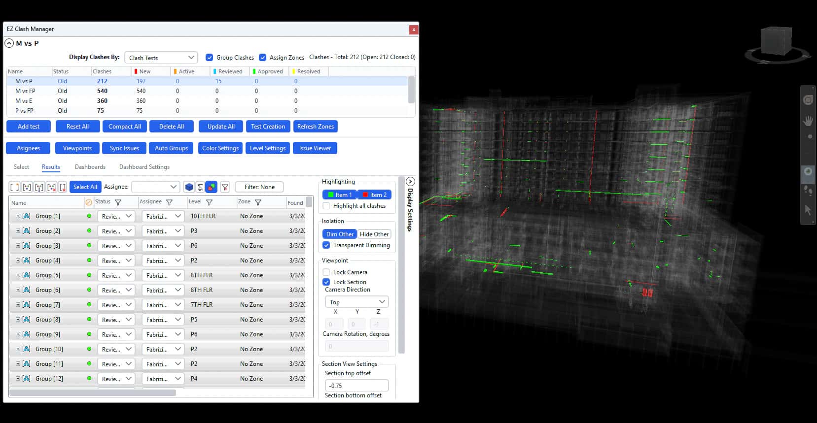 EZ Clash Manager for Autodesk Navisworks